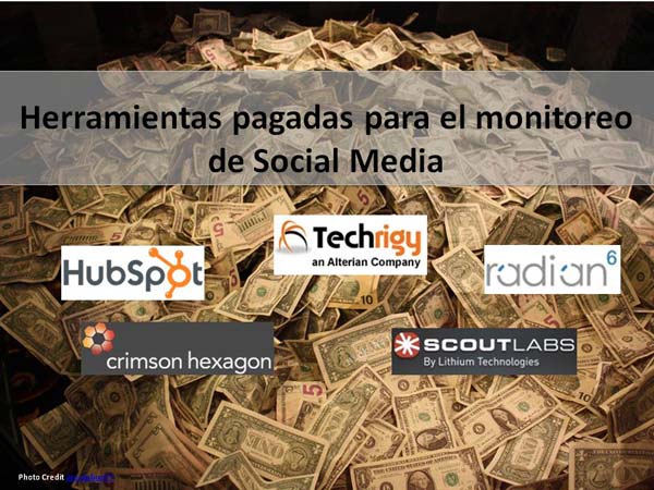 Herramientas pagadas para el monitoreo de Social Media